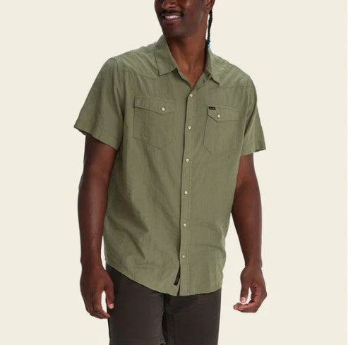 Howler Brothers Mens Woven H Bar B Snapshirt