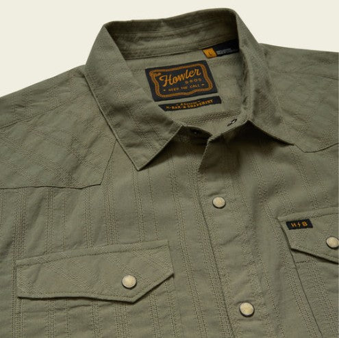 Howler Brothers Mens Woven H Bar B Snapshirt