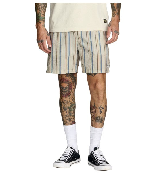 RVCA Mens Shorts Exotica Seersucker Elastic 17
