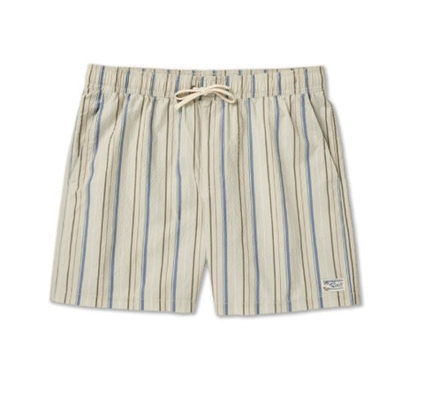 RVCA Mens Shorts Exotica Seersucker Elastic 17"