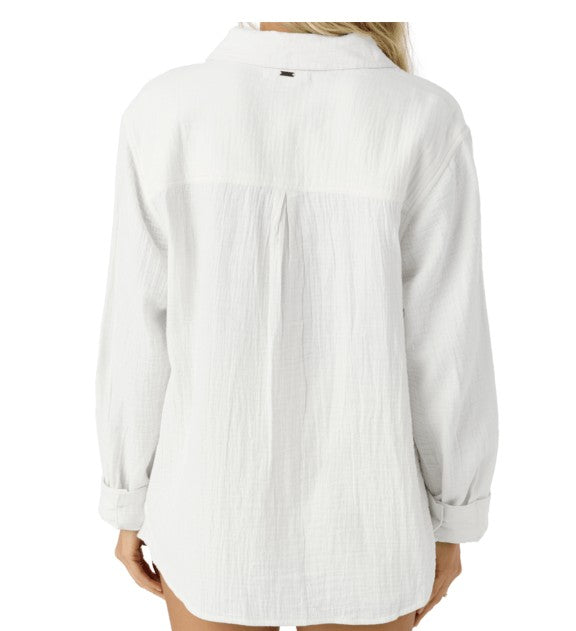 Oneill Womens Shirt Leni Relaxed Long Sleeve Top