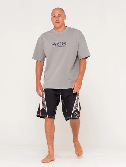 Rusty Mens Boardshorts Chopper Treed Fixed Waist