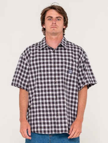 Rusty Mens Woven Worldwide Curved Hem
