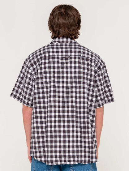 Rusty Mens Woven Worldwide Curved Hem