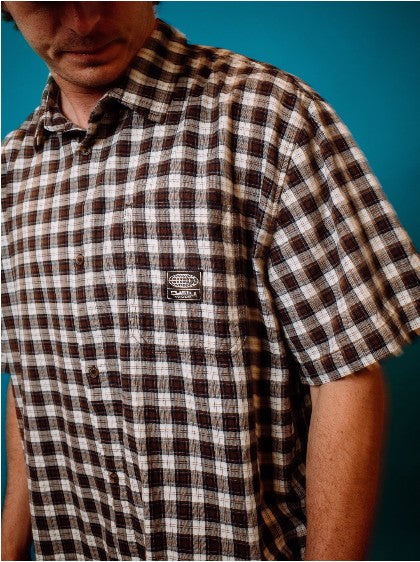 Rusty Mens Woven Worldwide Curved Hem