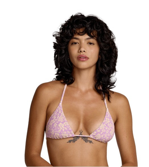 RVCA Womens Bikini Top Roma Halter Tri