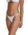RVCA Womens Bikini Bottoms Dot Ruffle Skimpy Tie