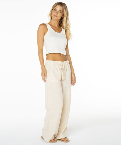 Roxy Womens Pants Oceanside Wide Leg