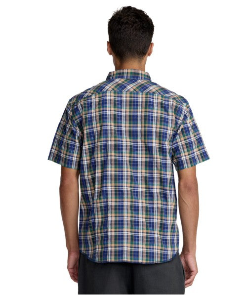 RVCA Mens Woven Dayshift Truckin Plaid