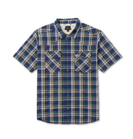 RVCA Mens Woven Dayshift Truckin Plaid