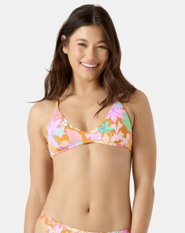 Roxy Womens Bikini Top Let It On Me Athletic Tri