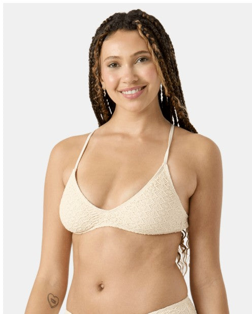 Roxy Womens Bikini Top Crochet Athletic Triangle