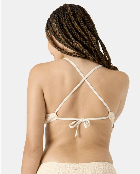 Roxy Womens Bikini Top Crochet Athletic Triangle