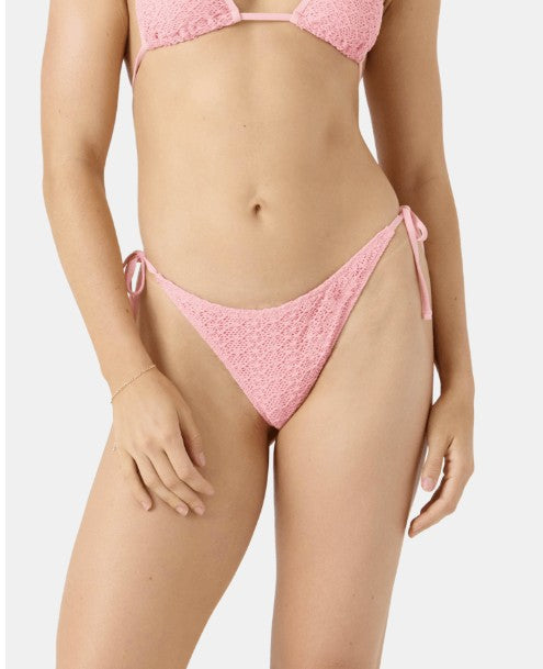 Roxy Womens Bikini Bottoms Crochet Tie Side Cheeky