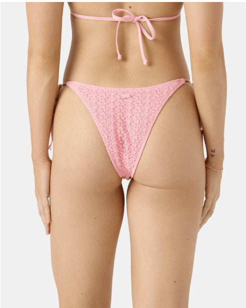 Roxy Womens Bikini Bottoms Crochet Tie Side Cheeky