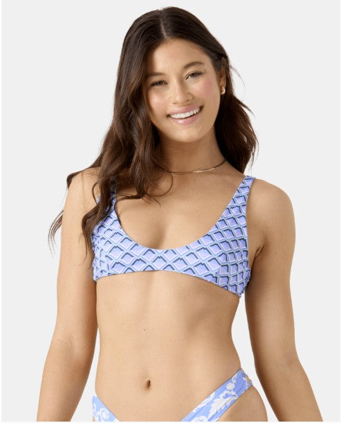 Roxy Womens Bikini Top Golden Glow Reversible Scoop Bralette