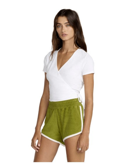RVCA Womens Shirt Roma Wrap Top