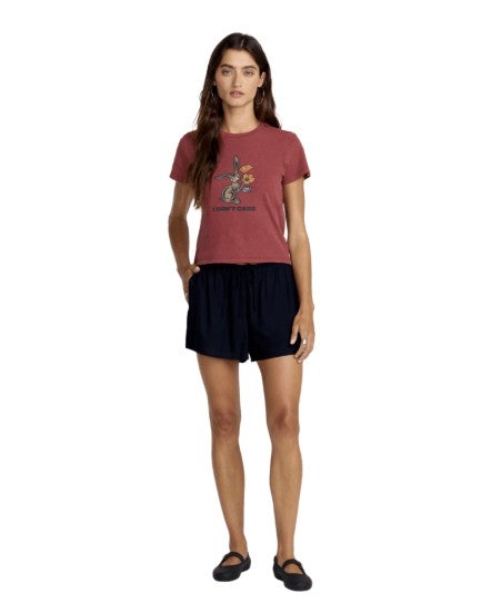 RVCA Womens Shirt Don't Care 411