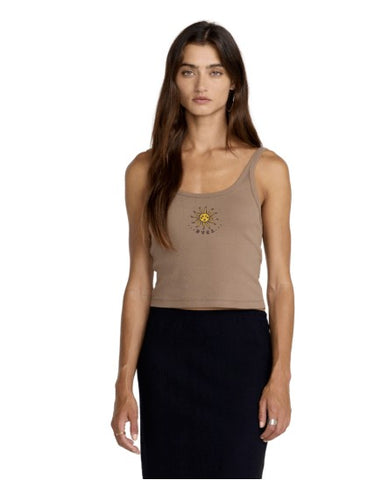 RVCA Womens Tank Top Fading Sun