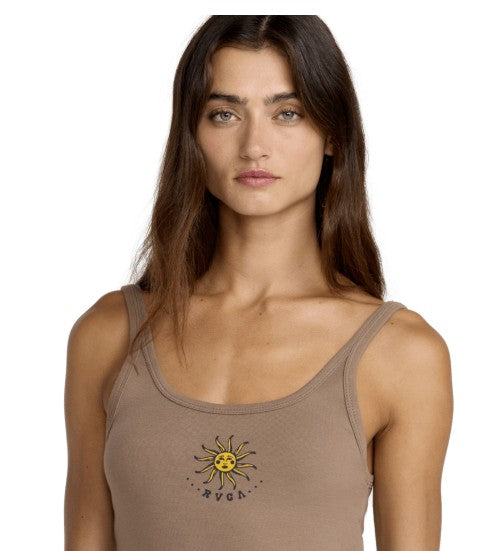 RVCA Womens Tank Top Fading Sun