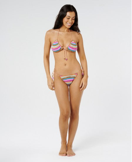 Rip Curl Womens Bikini Top Sunset Surf Crochet Tri