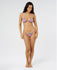 Rip Curl Womens Bikini Top Sunset Surf Crochet Tri