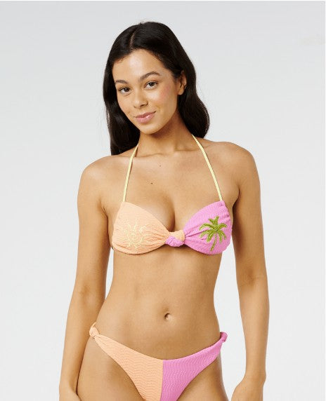 Rip Curl Womens Bikini Top Topanga Textured Bandeau