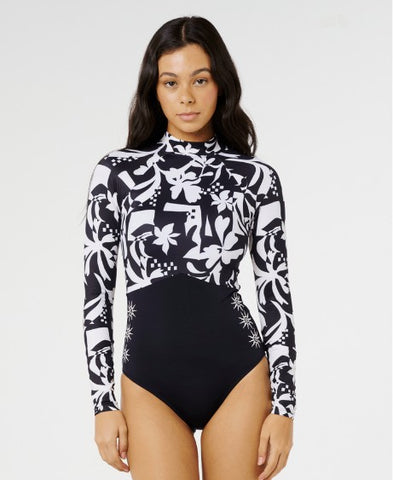 Rip Curl Womens Swimsuit Topanga Geo UPF Surf Suit