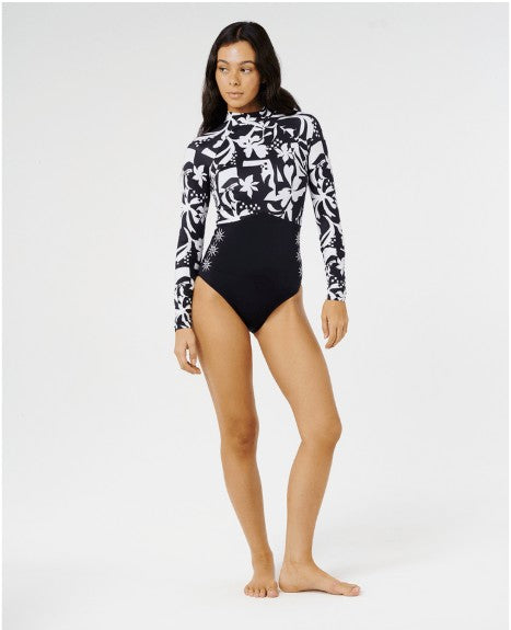 Rip Curl Womens Swimsuit Topanga Geo UPF Surf Suit