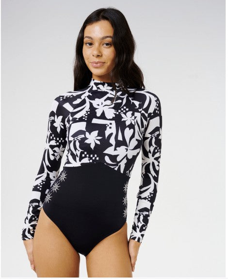Rip Curl Womens Swimsuit Topanga Geo UPF Surf Suit