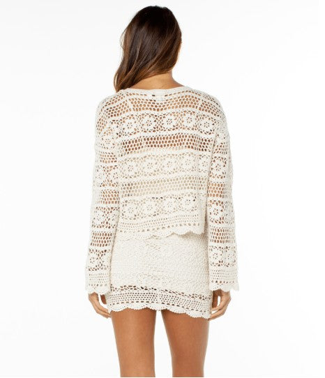 Roxy Womens Sweater Blue Water
