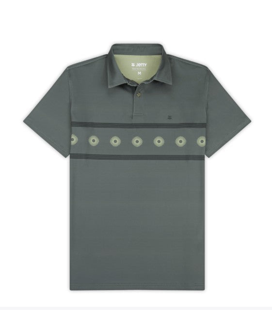 Jetty Mens Knit Bunker Polo