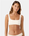 Roxy Womens Bikini Top Puka Dots Square Neck Bralette