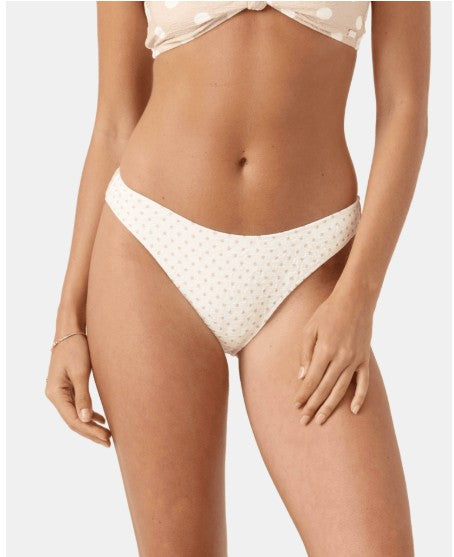Roxy Womens Bikini Bottoms Puka Dots Scoop Moderate