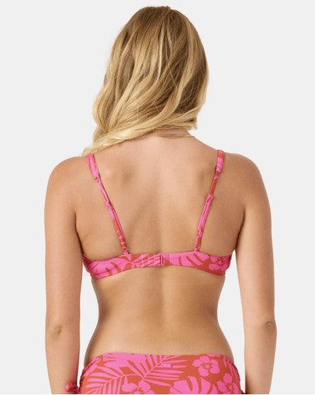 Roxy Womens Bikini Top Sun Chasers Scoop Bralette