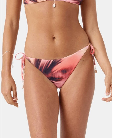 Roxy Womens Bikini Bottoms Palm Before The Storm Tie Side Cheeky