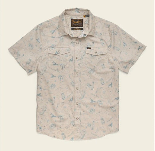 Howler Brothers Mens Woven H Bar B Snapshirt