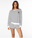 Roxy Womens Sweatshirt Surfing By Moonlight Stripe