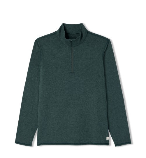 Vuori Mens Shirt Ponto Half Zip Mock Neck