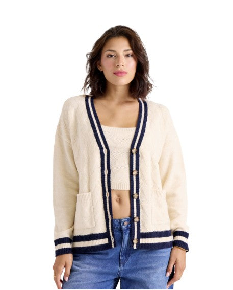 Volcom Womens Sweater Boyfriend Cardigan