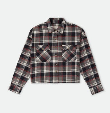 Brixton Womens Shirt Bowery Crop Overshirt