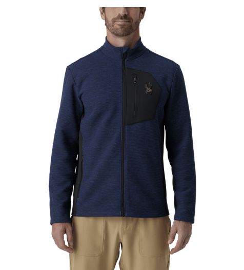Spyder Mens Snow Layers Bandit Sweater Fleece Jacket