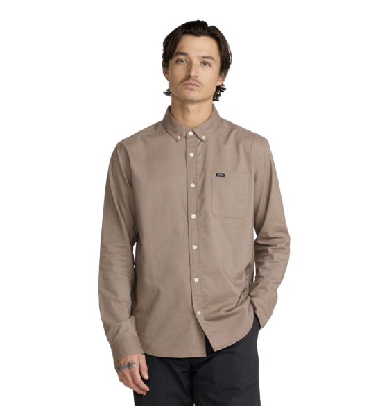 RVCA Mens Shirt That'll Do Long Sleeve