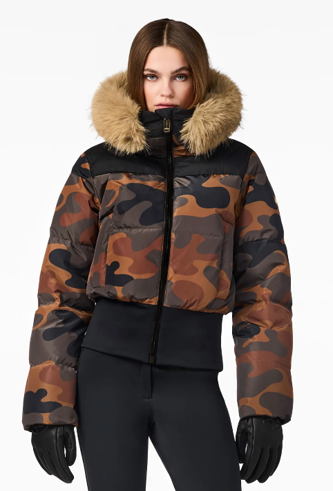 Goldbergh Womens Snow Jacket Kiri Faux Border Ski Jacket