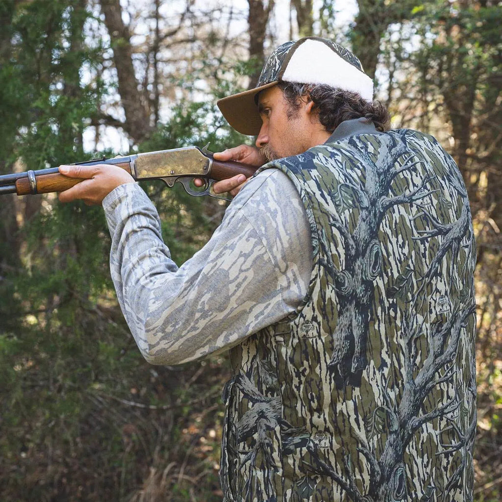 Seager Mens Vest Seager x Mossy Oak Roosevelt Vest Original Treestand