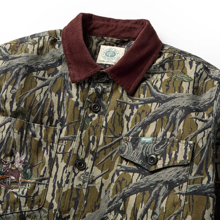 Seager Mens Jacket Seager x Mossy Oak Roosevelt Workshirt Original Treestand