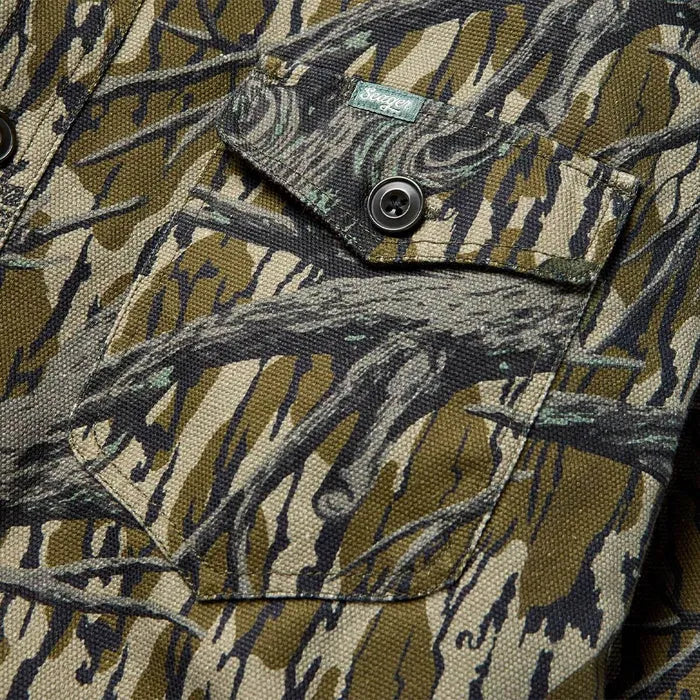 Seager Mens Jacket Seager x Mossy Oak Roosevelt Workshirt Original Treestand