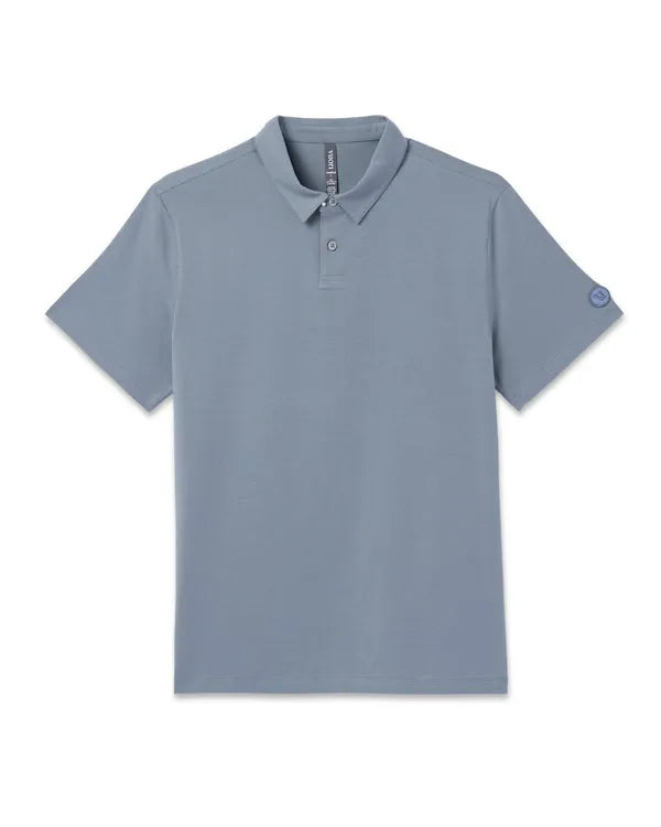 Vuori Mens Knit Short Sleeve Feather Polo