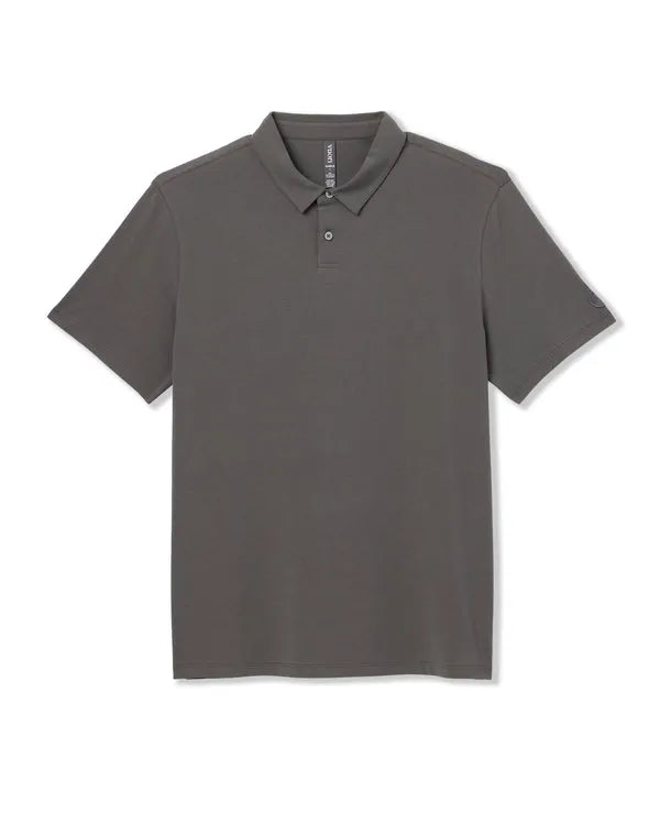 Vuori Mens Knit Short Sleeve Feather Polo