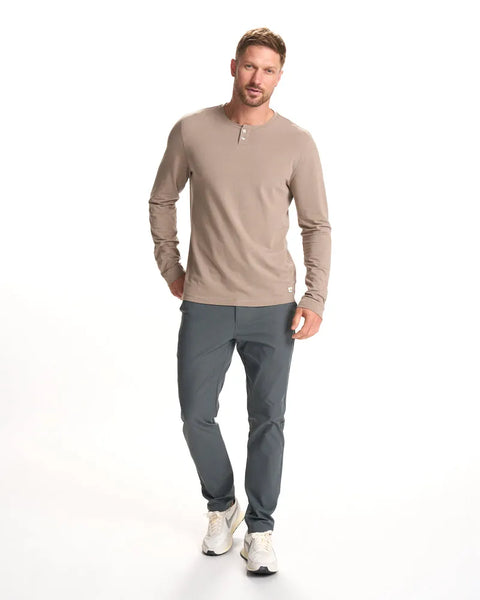 Vuori Mens Shirt Long-Sleeve Ever Henley